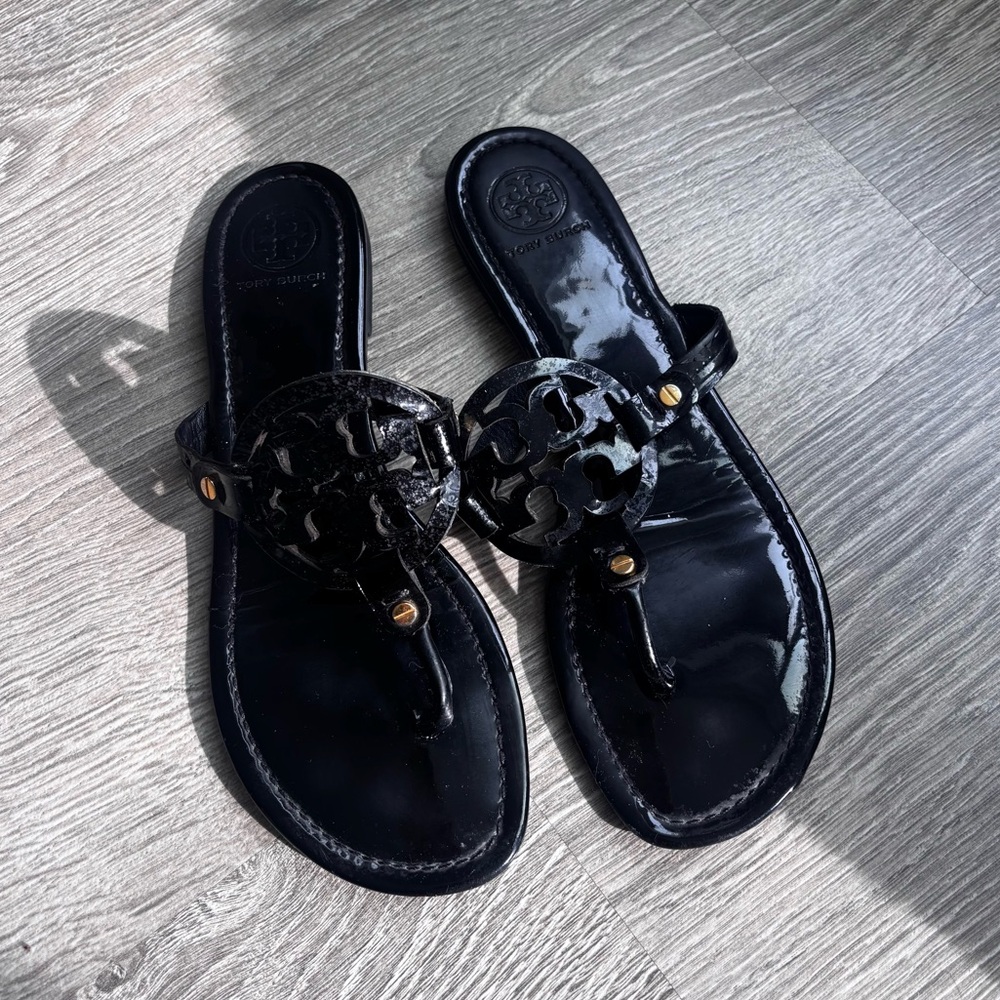 Tory Burch Miller Black Patent size 10